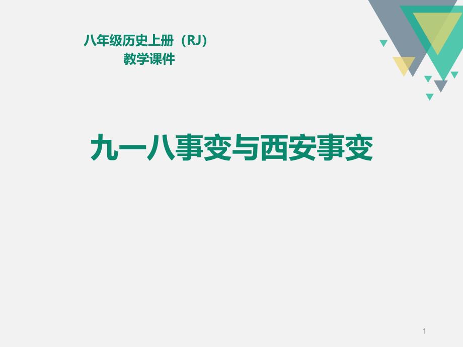 《九一八事变与西安事变》课件_第1页