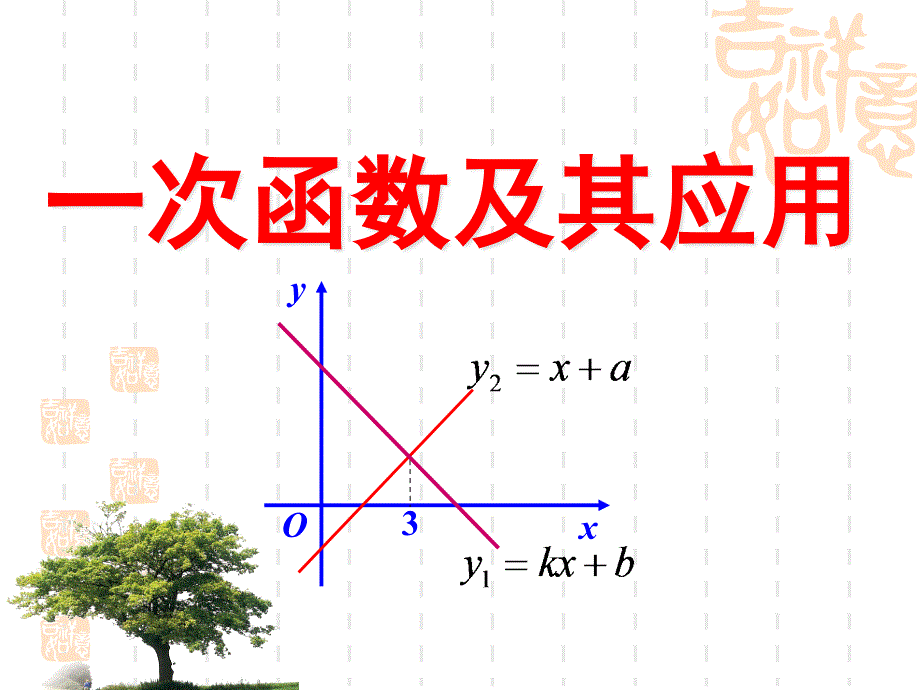 中考数学总复习：一次函数课件_第1页