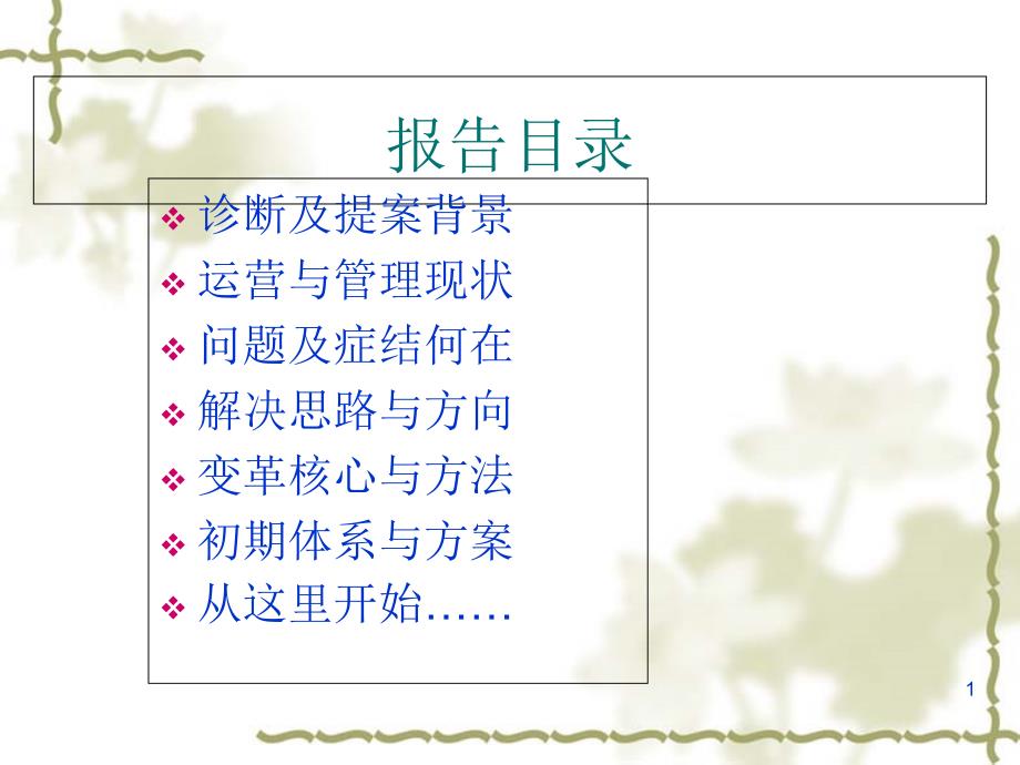 某地产企业管理诊断与咨询提案报告课件_第1页