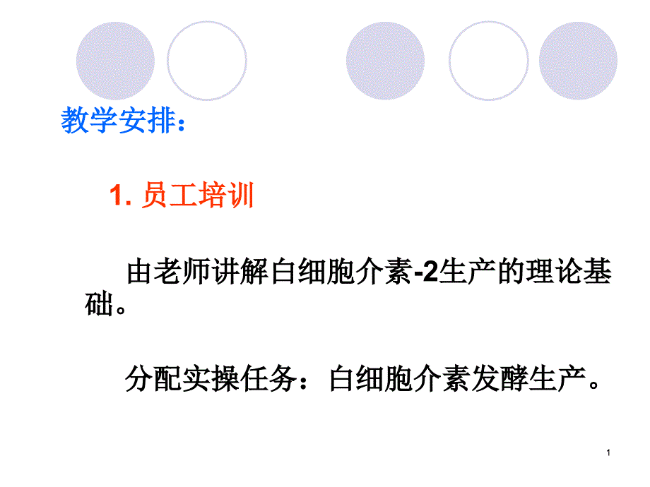 发酵技术生产生物药物任务1发酵法生产白细胞介素课件_第1页