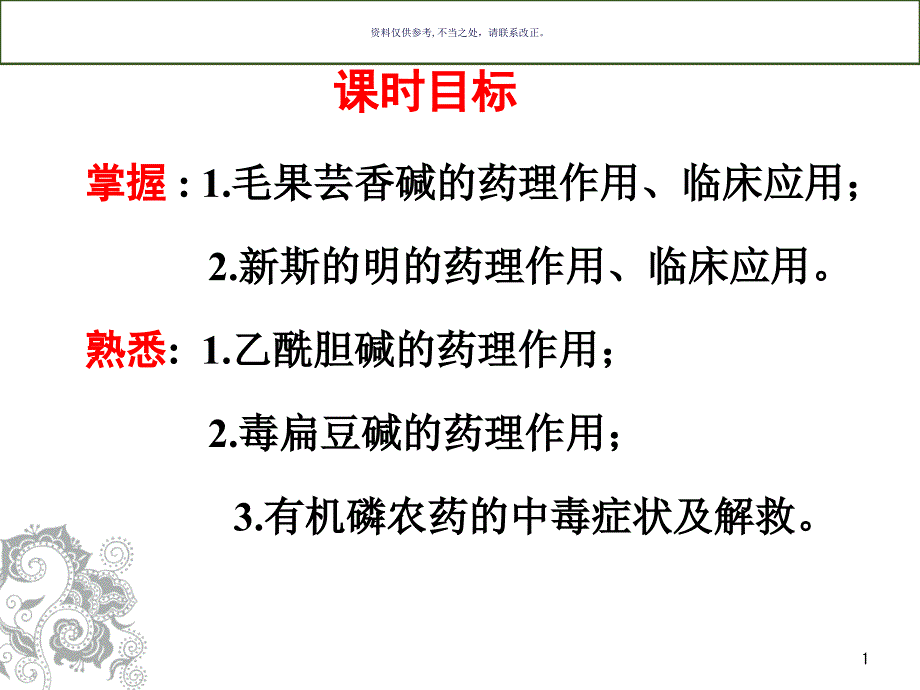 药理学医学宣教课件_第1页