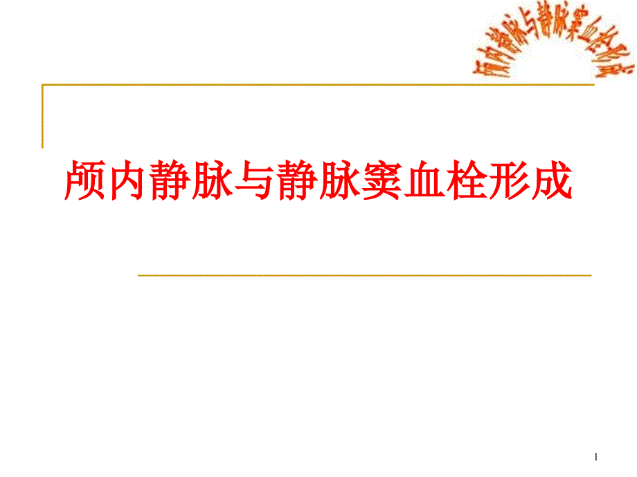 颅内静脉与静脉窦血栓形成课件_第1页