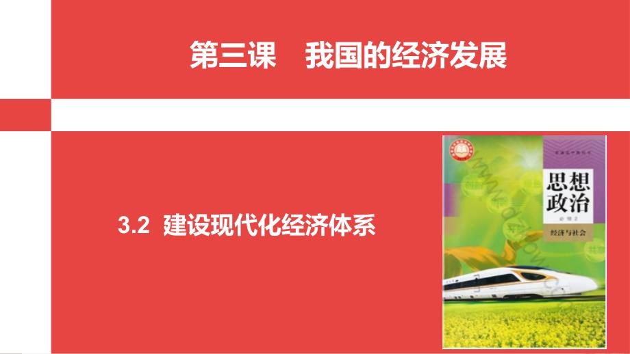 高中政治统编版必修二经济与社会32建设现代化经济体系教学ppt课件_第1页