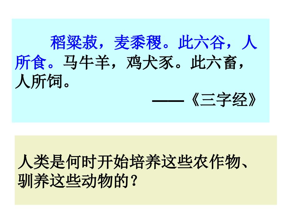 高中歷史人教統(tǒng)編版選擇性必修2-第1課-從食物采集到食物生產(chǎn)-ppt課件_第1頁