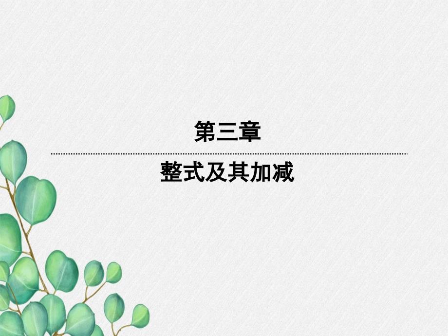 《整式》课件-(公开课)2022年北师大版_第1页