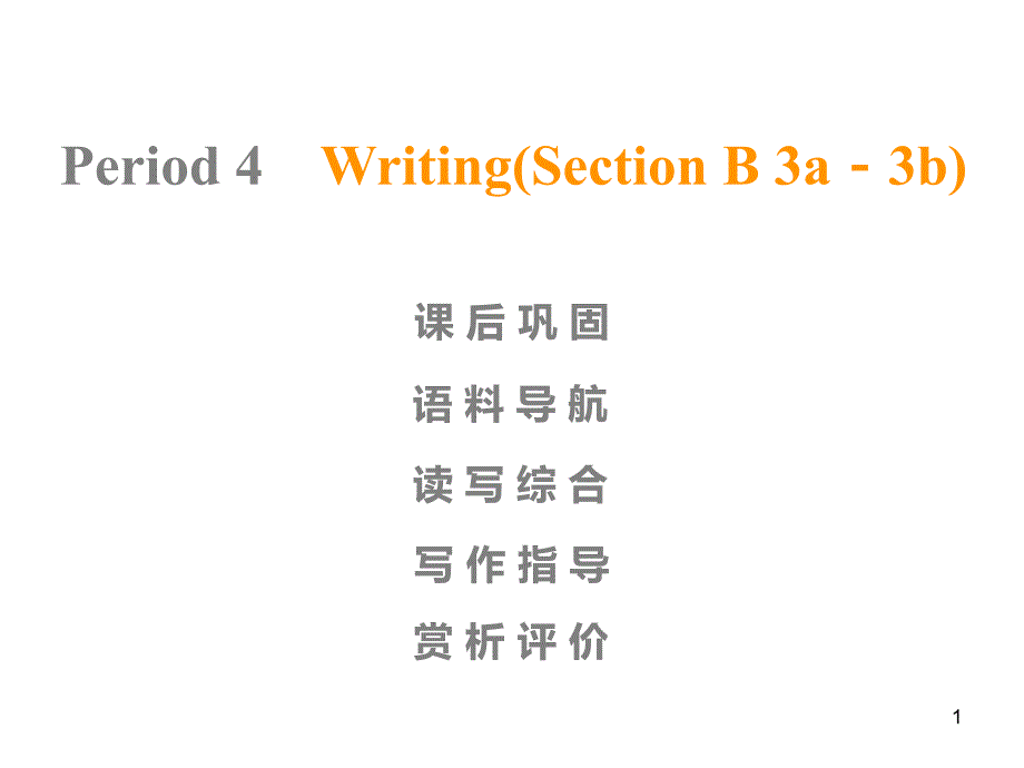 人教版九年级英语全册ppt课件：Unit-12-Writing(Section-B-3a-3b)_第1页