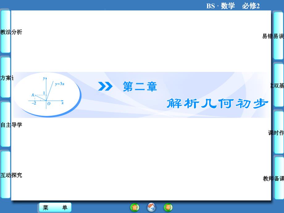 高中北师大版数学同步教学参考ppt课件必修二--第2章-1.1直线的倾斜角和斜率_第1页