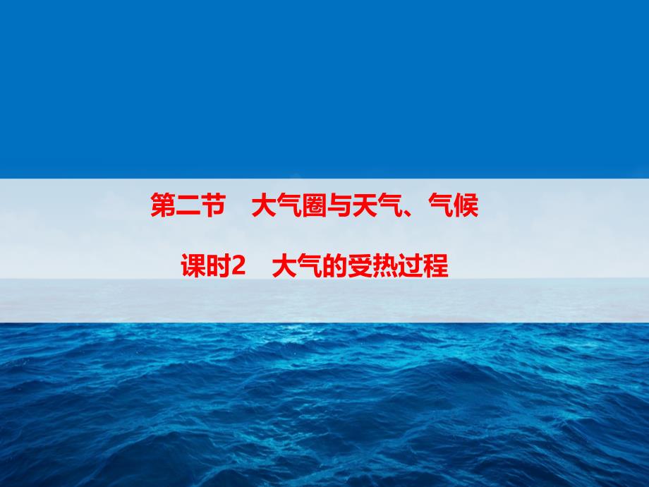 第二单元第二节大气受热过程课件_第1页