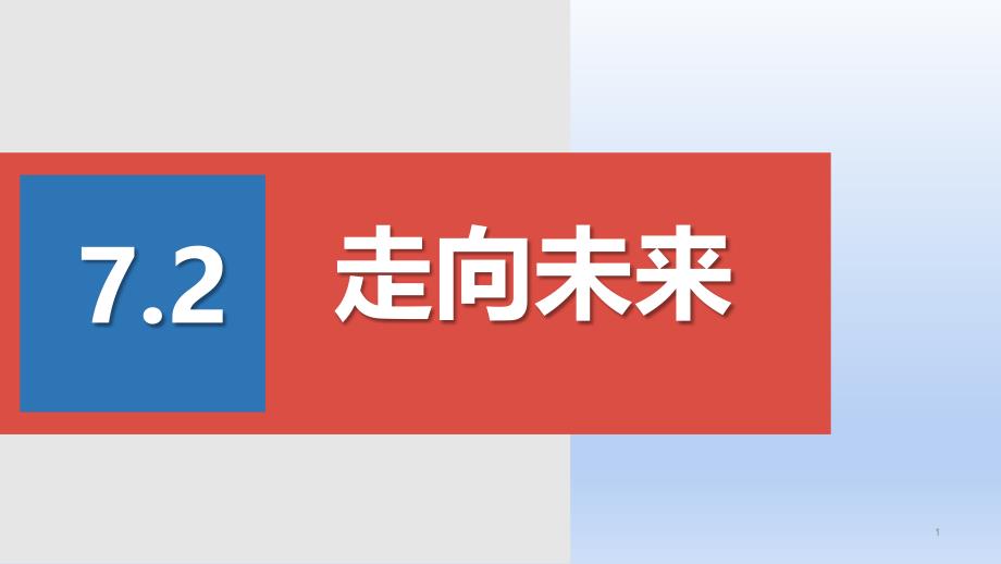 人教版道德与法治九年级下册-7.2-走向未来课件_第1页