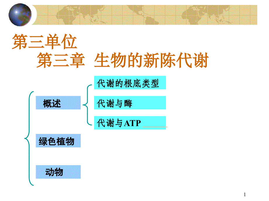 生物的新陈代谢复习课件_第1页