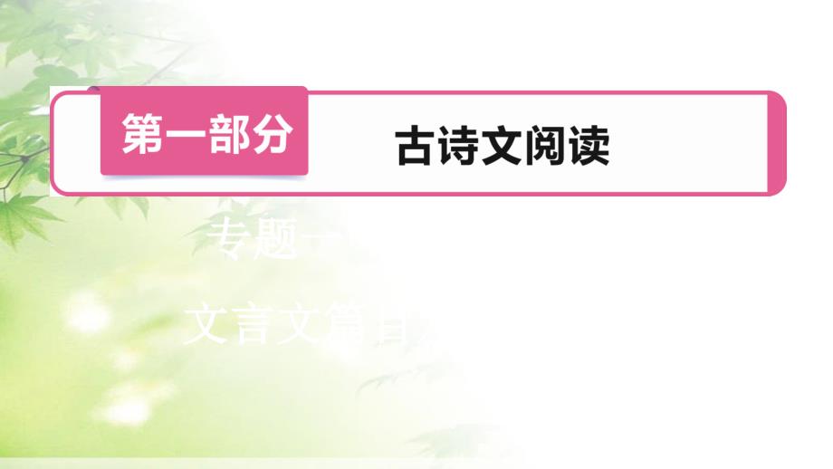 2020中考语文复习ppt课件18.第一部分--专题一--第13篇-虽有嘉肴(《礼记》一则)(统编教材八下第22课)_第1页