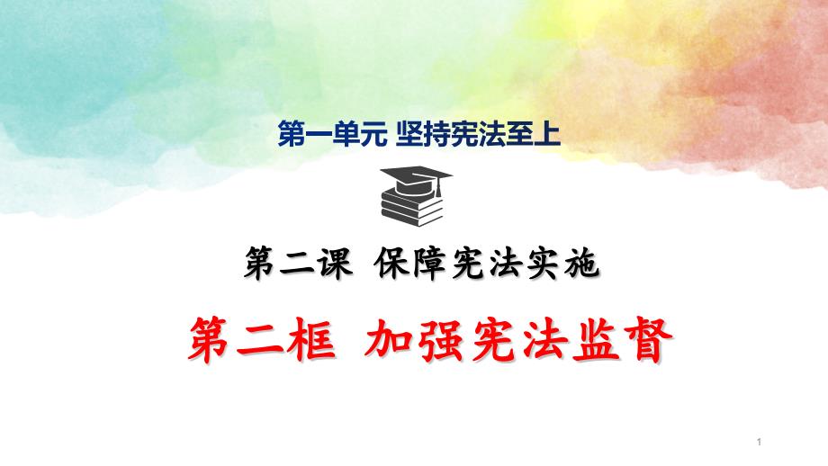 2020-2021学年人教版八年级道德与法治下册--2.2加强宪法监督---ppt课件_第1页