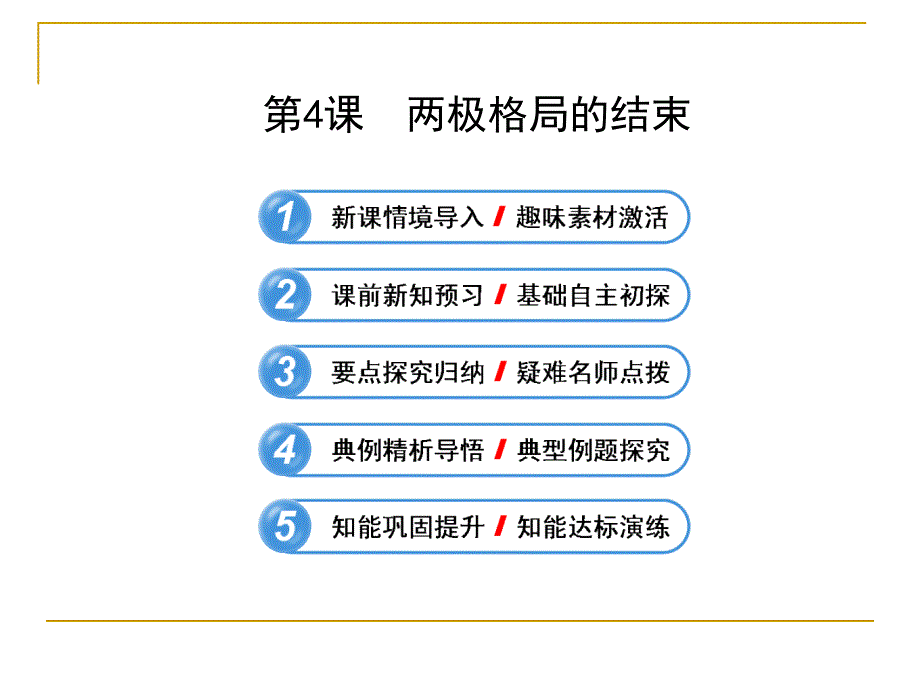 高中历史选修三ppt：《两极格局的结束》课件_第1页