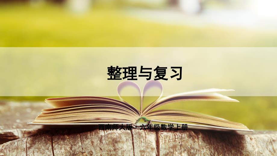 西师大版数学六年级上册整理与复习课件_第1页