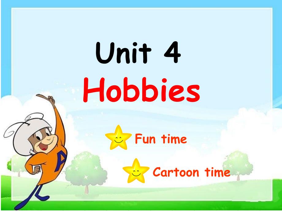 译林版五年级上册Unit4-hobbies-Fun-time-Cartoon-time课件_第1页