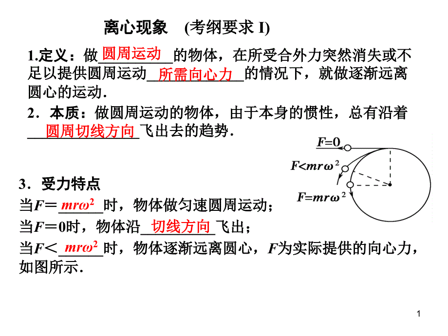 高一物理《圆周运动习题课》课件_第1页