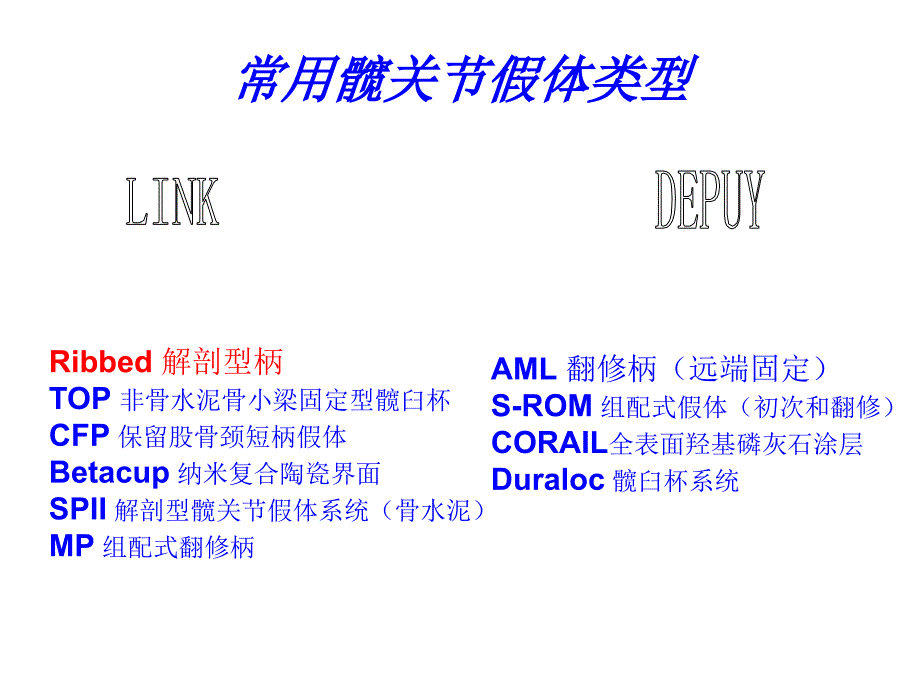 常用髋关节假体课件_第1页