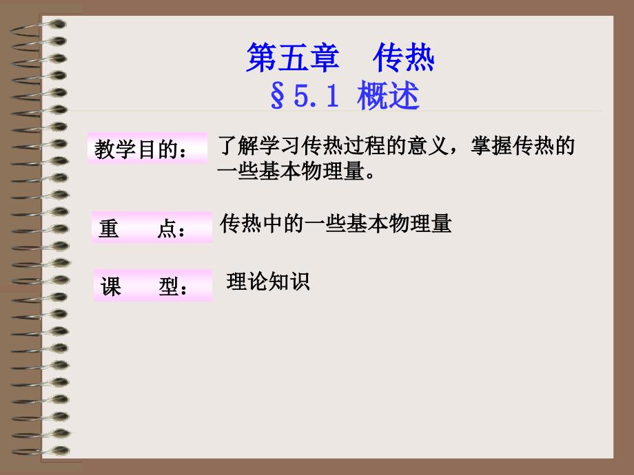 化工原理5.1-5.2化工生产中的传热过程及传导课件_第1页