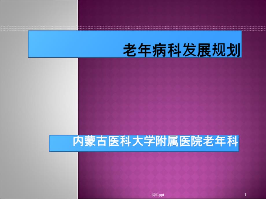 老年病科发展规划课件_第1页