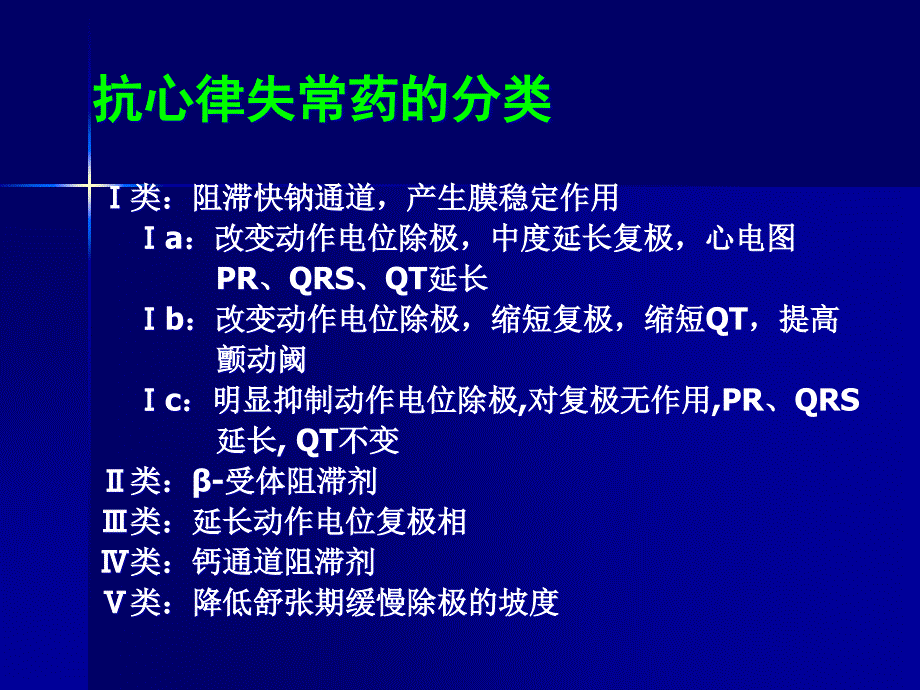 抗心律失常药物分类PPT课件_第1页