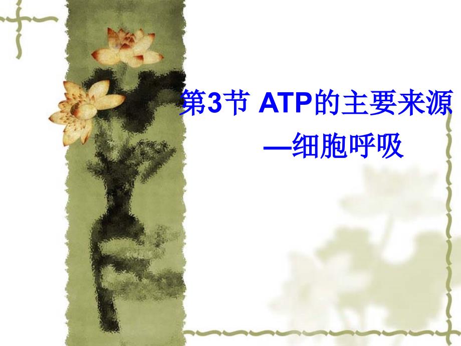 atp的主要来源细胞呼吸课件_第1页