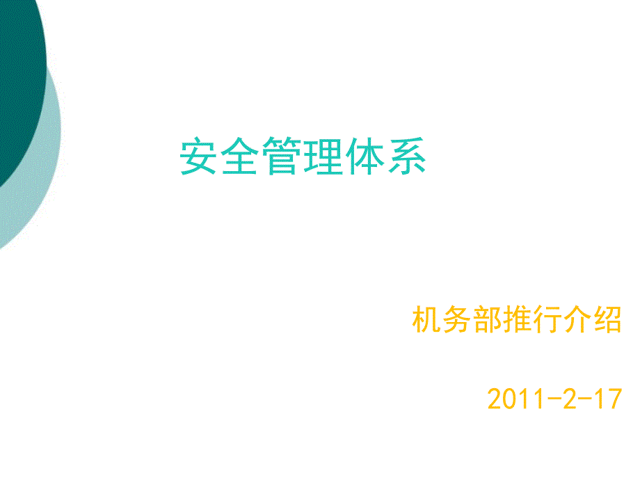 安全管理体系推行课件_第1页