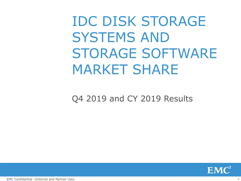 IDC存储市场份额课件_第1页