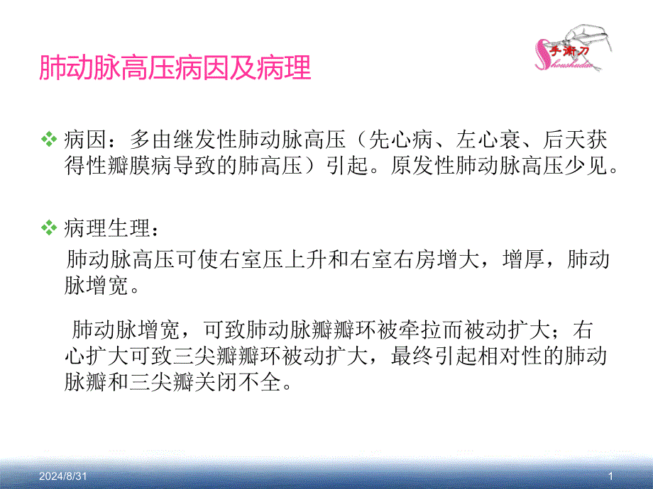 肺动脉高压的超声估测量方法课件_第1页