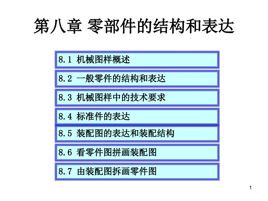 第八章零部件的结构和表达课件_第1页