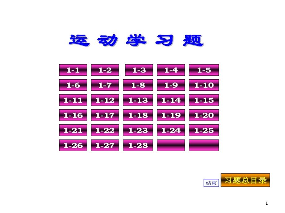 普通物理学课后习题的答案01运动学习题课件_第1页