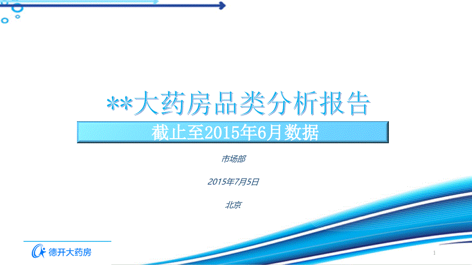 医药电商品类分析报告课件_第1页