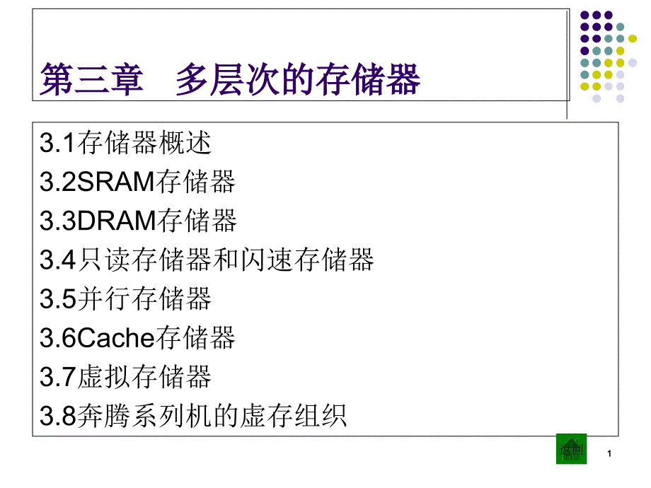 计算机组成原理第三章多层次存储器课件_第1页