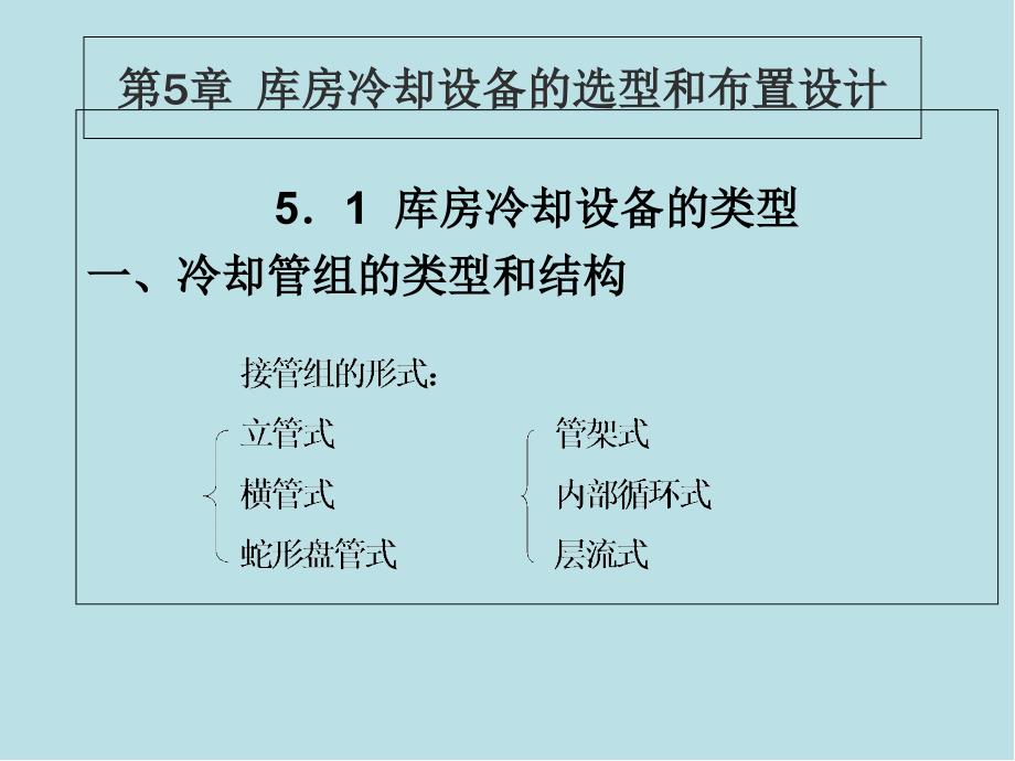 冷库制冷工艺设计第五章-冷库制冷工艺设计课件_第1页