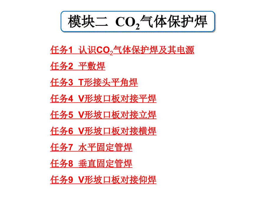 焊接技术快速入门ppt课件模块二CO2气体保护焊_第1页