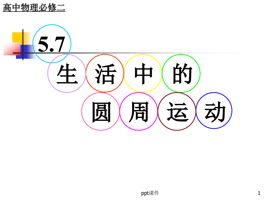 竖直面圆周运动(绳杆模型)课件_第1页