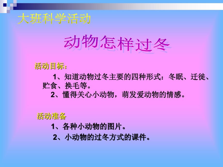 大班科学《小动物怎样过冬》课件_第1页