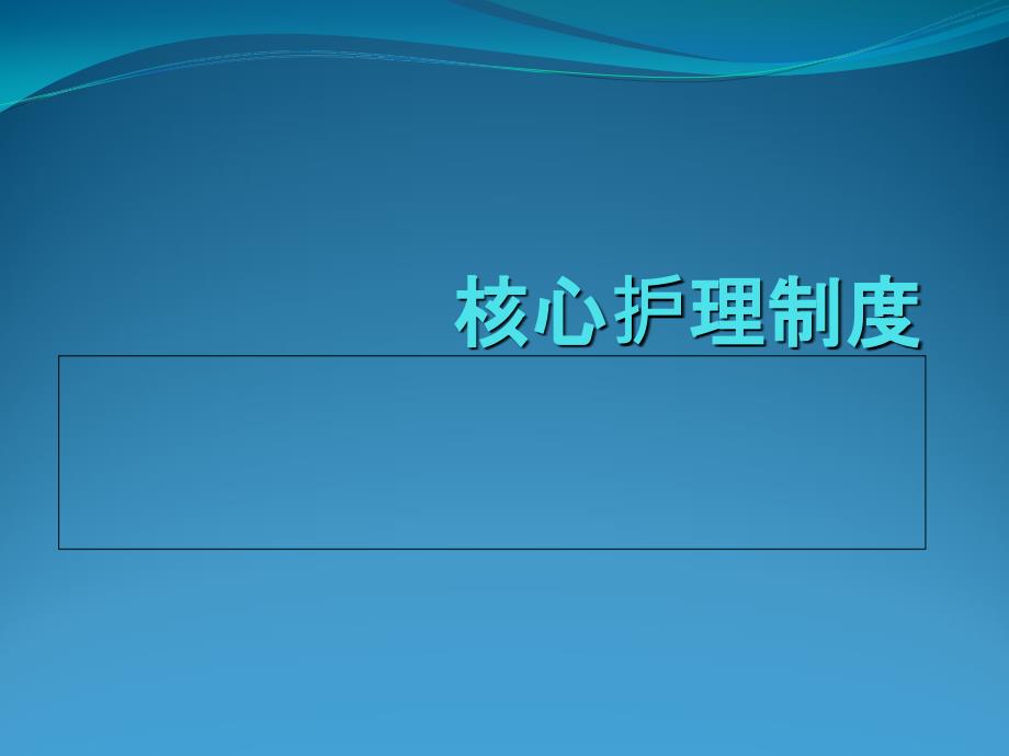 核心相关护理制度(10)_第1页