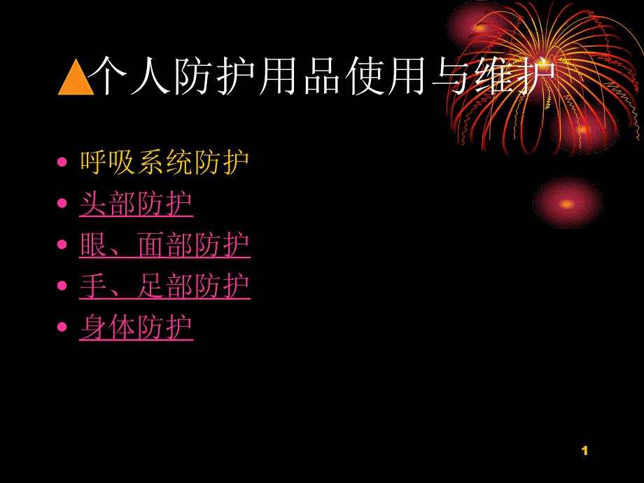 个人防护用品使用与维护课件_第1页