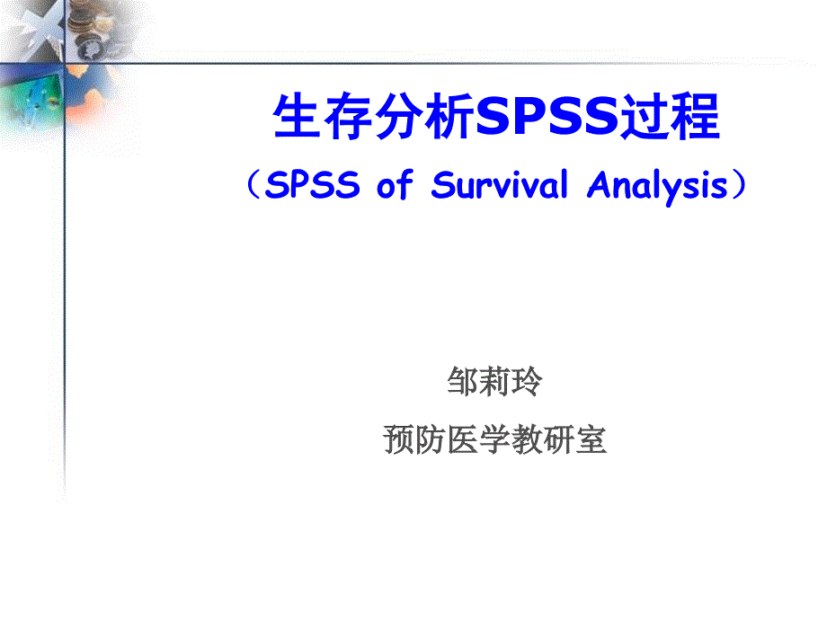 生存分析SPSS解析课件_第1页