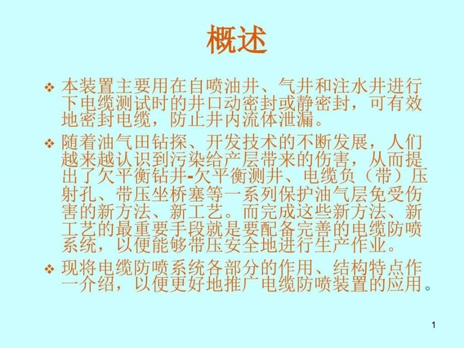 FP井口电缆防喷装置中海油资料图文课件_第1页