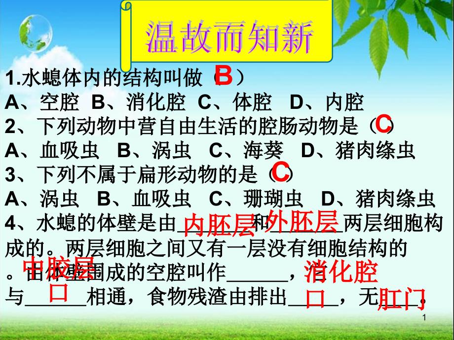 第五单元第一章第二节线形动物和环节动物课件_第1页