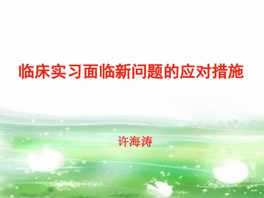 临床实习面临新问题的应对措施课件_第1页