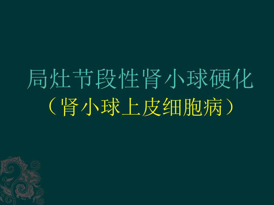 免疫性局灶节段性肾小球硬化病_第1页