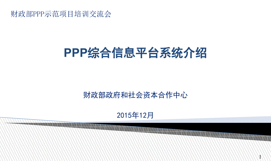 PPP综合信息平台系统_第1页