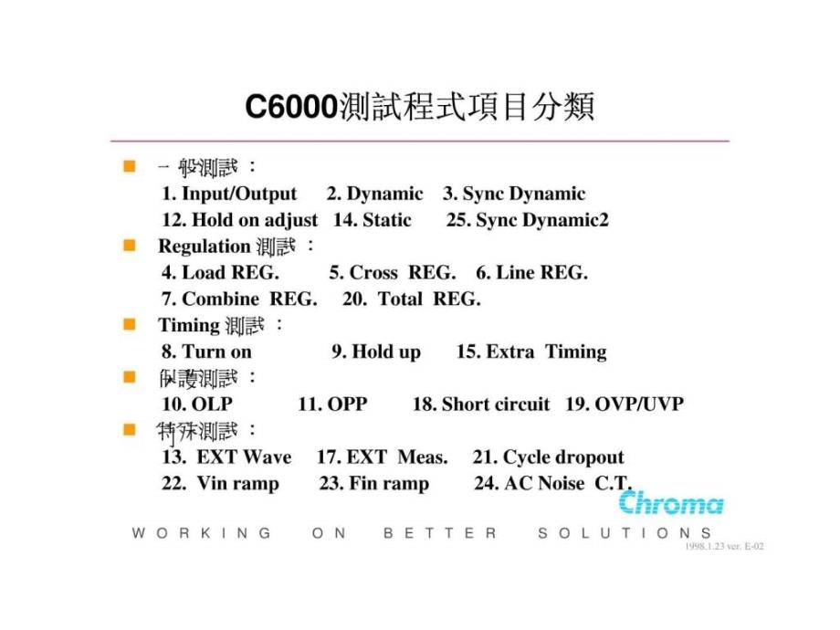 Chroma6000测试项目介绍_第1页