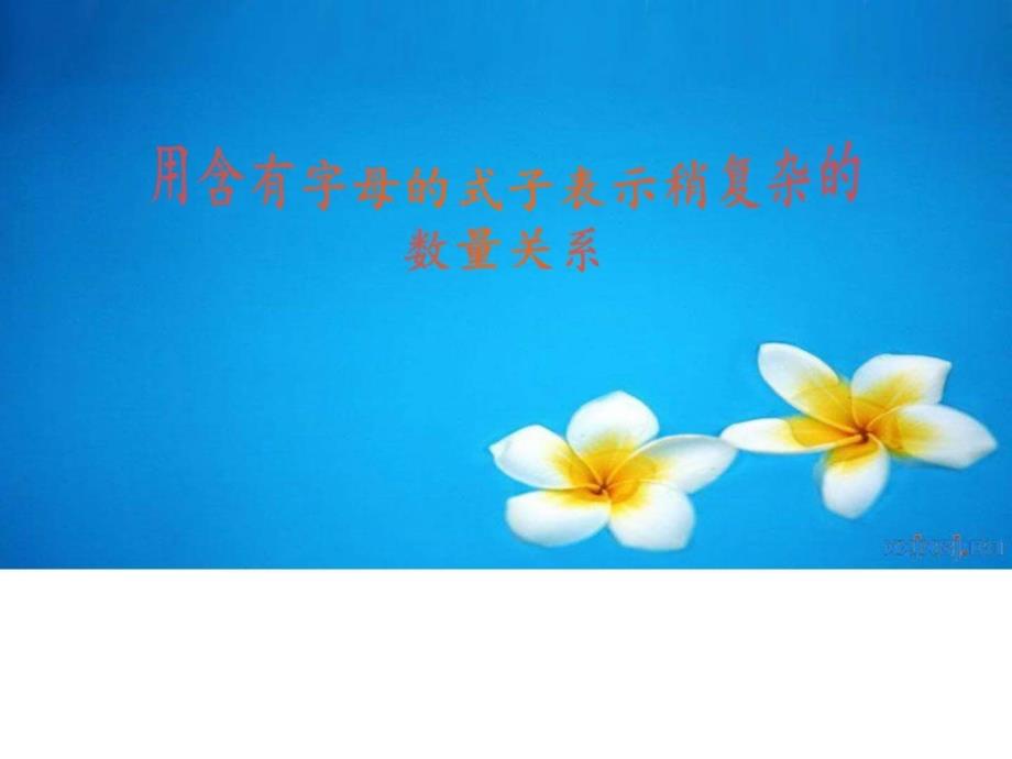 用含有字母的式子表示稍复杂的数量关系-_第1页