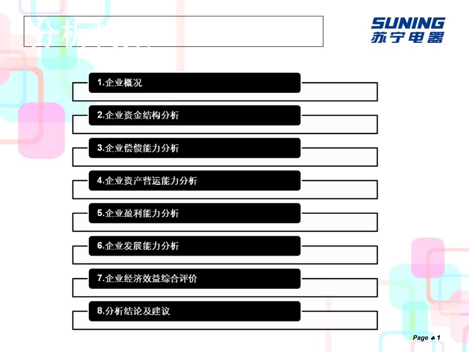 05-08苏宁电器股份有限公司财务报表分析报告_第1页