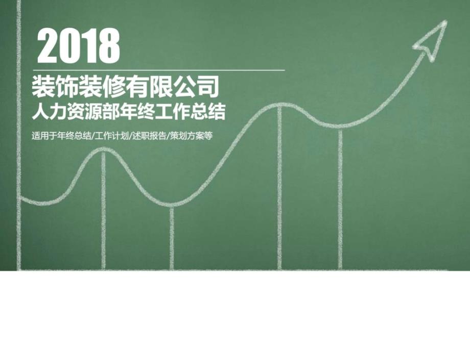 2017-2018年度装饰装修有限公司人力资源部门年终工作总_第1页