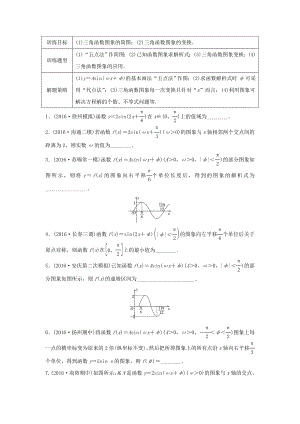 （江蘇專用）高考數(shù)學(xué)專題復(fù)習(xí) 專題4 三角函數(shù)、解三角形 第27練 函數(shù)y＝Asin(ωx＋φ)的圖像與性質(zhì)練習(xí) 理-人教版高三數(shù)學(xué)試題