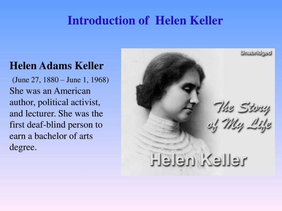 Helen Keller 英语版介绍_第1页